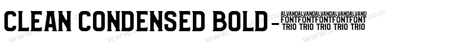 Clean Condensed Bold字体转换